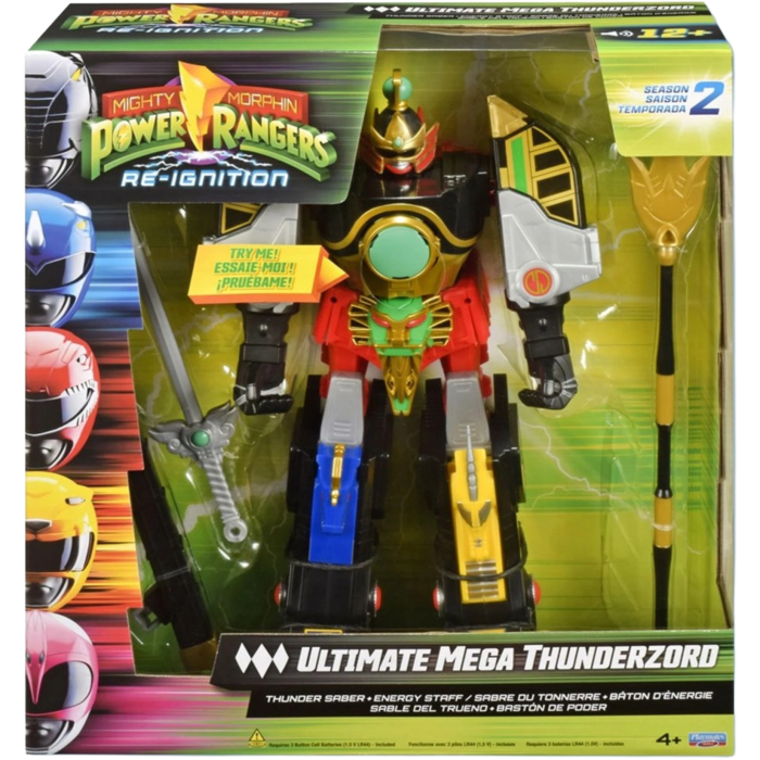 Mighty Morphin Power Rangers: Re-Ignition - Ultimate Mega Thunderzord Electronic Action Figure - Mighty Toys Australia
