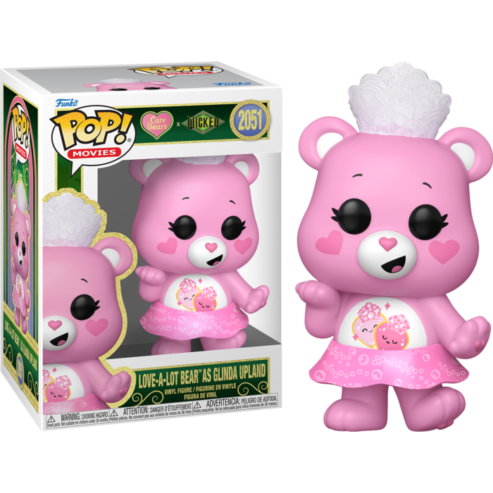 Care Bears x Wicked - Love-A-Lot Bear as Glinda Upland Pop! VInyl Figure