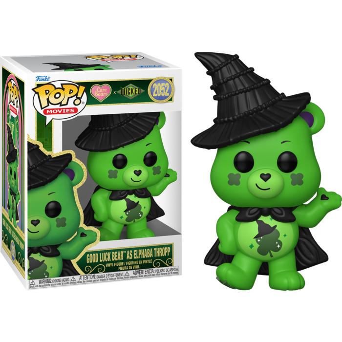 Care Bears x Wicked - Good Luck Bear as Elphaba Thropp Pop! VInyl Figure