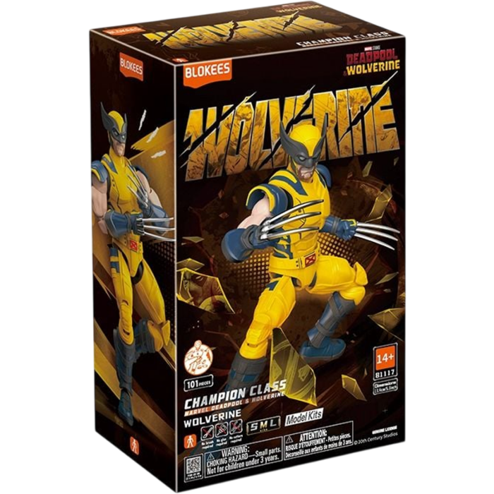 Blokees Deadpool &amp; Wolverine (2024) - Wolverine Champion Class CC05 Articulated Model Kit - Mighty Toys Australia