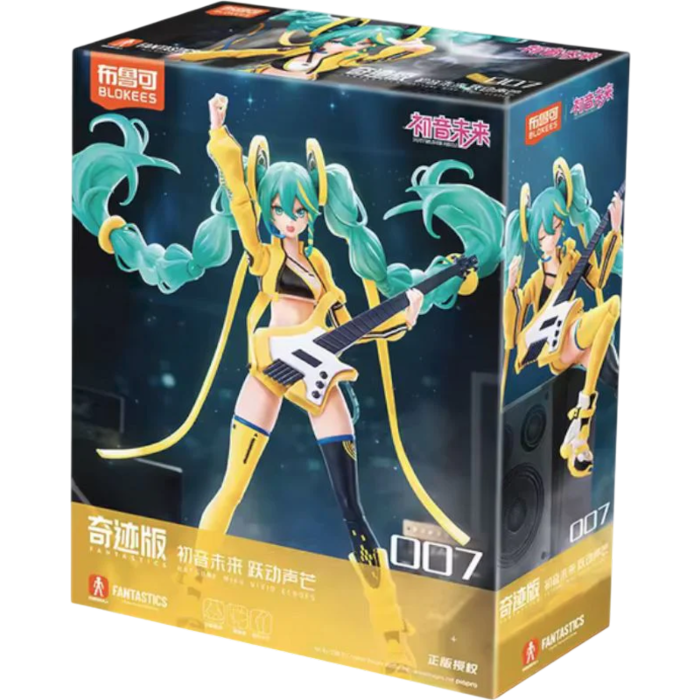 Blokees Hatsune Miku - Hatsune Miku (Vivid Echos) Fantastics Series Articulated Model Kit Figure - Mighty Toys Australia