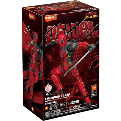 Blokees Deadpool &amp; Wolverine (2024) - Deadpool Champion Class CC04 Articulated Model Kit - Mighty Toys Australia