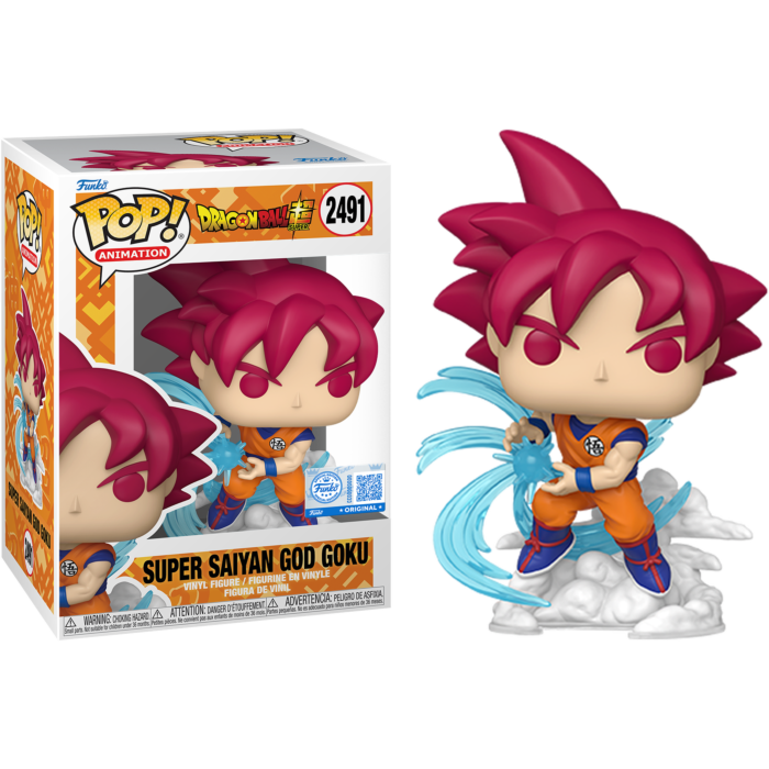 Pre-Order: Dragon Ball: Super - Super Saiyan God Goku (Kamehameha) Pop! Vinyl Figure