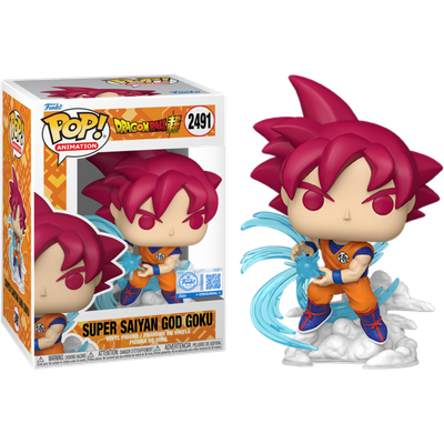 Pre-Order: Dragon Ball: Super - Super Saiyan God Goku (Kamehameha) Pop! Vinyl Figure - Mighty Toys Australia