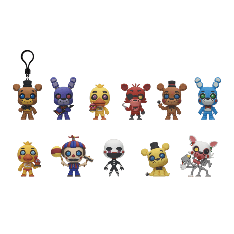 Pre-Order: Five Nights at Freddy’s – 3D Foam Bag Clip Blind Bag Series 1 - Mighty Toys Australia