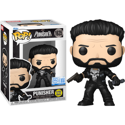 Pre-Order: Punisher: One Last Kill - Punisher Glow-in-the-Dark Pop! Vinyl Figure - Mighty Toys Australia