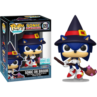 Sonic the Hedgehog -Sonic on Broom Pop! Vinyl Figure (Supreme Limited Edition) - Mighty Toys Australia