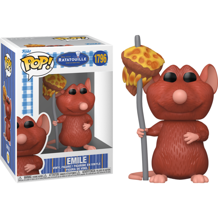 Pre-Order: Ratatouille - Emile with Mushroom Pop! Vinyl Figure - Mighty Toys Australia