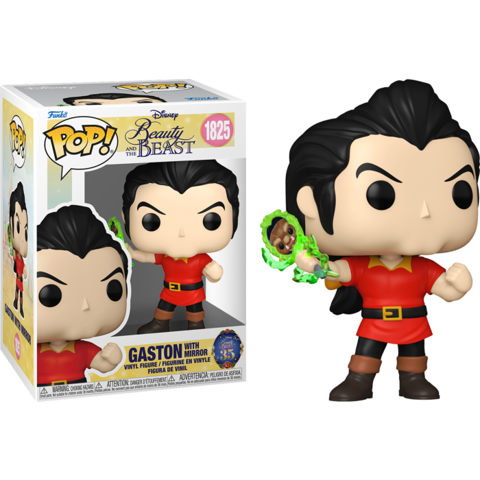 Pre-Order: Beauty and the Beast (1991) - Gaston with Mirror Pop! Vinyl Figure - Mighty Toys Australia