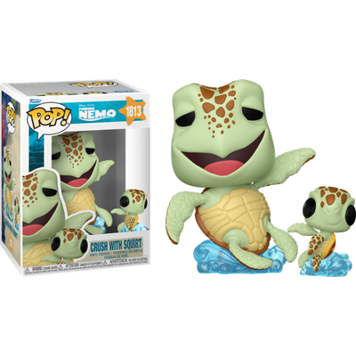 Pre-Order: Finding Nemo - Crush with Squirt Pop! Vinyl Figure - Mighty Toys Australia