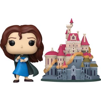 Pre-Order: Beauty and the Beast (1991) - Belle with Castle Pop! Town Vinyl Figure view 2 - Mighty Toys Australia