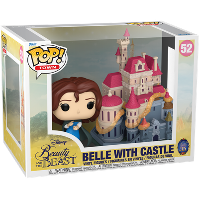 Pre-Order: Beauty and the Beast (1991) - Belle with Castle Pop! Town Vinyl Figure - Mighty Toys Australia