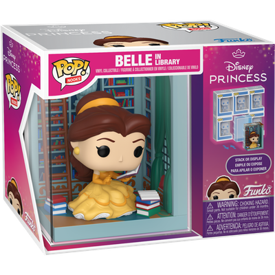 Pre-Order: Beauty and the Beast (1991) - Belle in Library Pop! Nook Vinyl Figure - Mighty Toys Australia