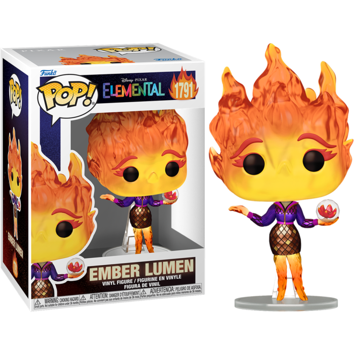 Pre-Order: Elemental - Ember Lumen with Vivisteria Flower Pop! Vinyl Figure - Mighty Toys Australia