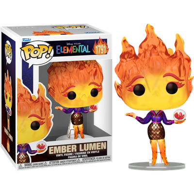 Pre-Order: Elemental - Ember Lumen with Vivisteria Flower Pop! Vinyl Figure - Mighty Toys Australia