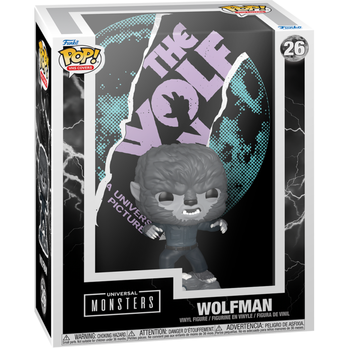 Pre-Order: Universal Monsters - Wolfman Pop! VHS Covers Vinyl Figure - Mighty Toys Australia