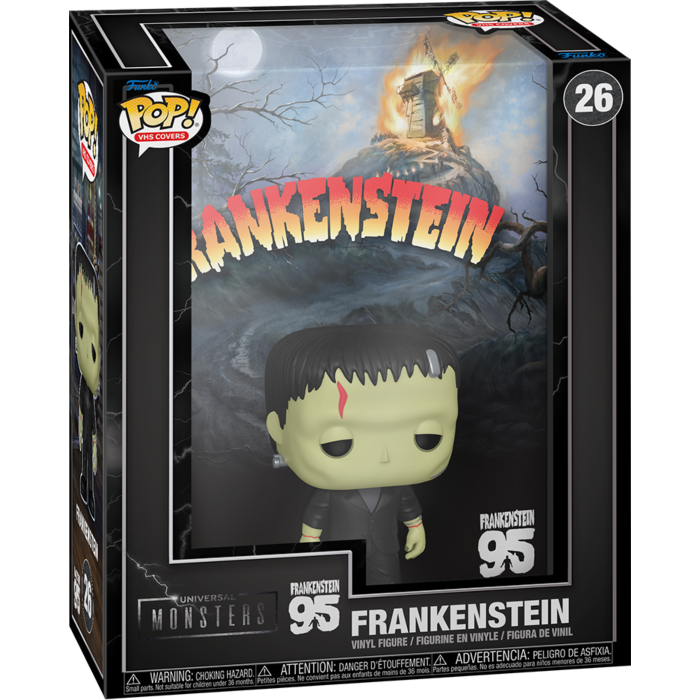 Pre-Order: Universal Monsters - Frankenstein (95th Anniversary) Pop! VHS Covers Vinyl Figure - Mighty Toys Australia