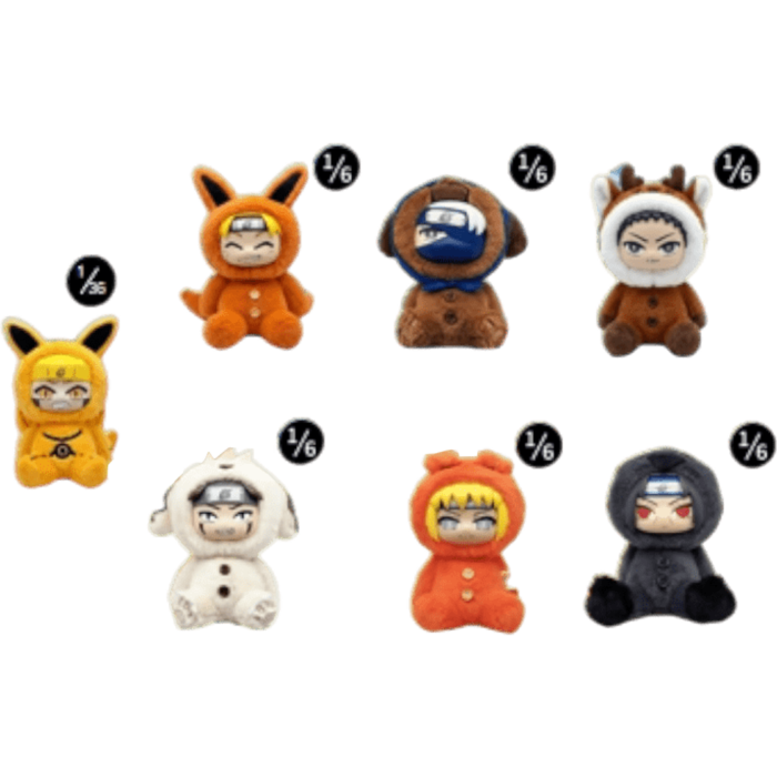 Naruto: Shippuden - Ninja Buddies Blind Box Vinyl Plush (1 Seal case of 6 Boxes) - Mighty Toys Australia