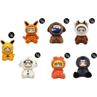 Naruto: Shippuden - Ninja Buddies Blind Box Vinyl Plush (1 Seal case of 6 Boxes) - Mighty Toys Australia