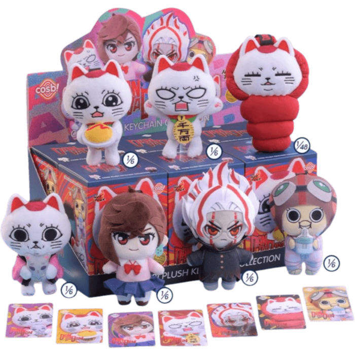 Pre-Order: Dan Da Dan - Cosbi Collection Plush Keychain Blind Box Hot Toys Figure (1case of 6 boxes) - Mighty Toys Australia