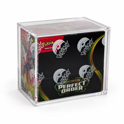 Pokemon English Booster Box Acrylic Case- Magnetic Lid