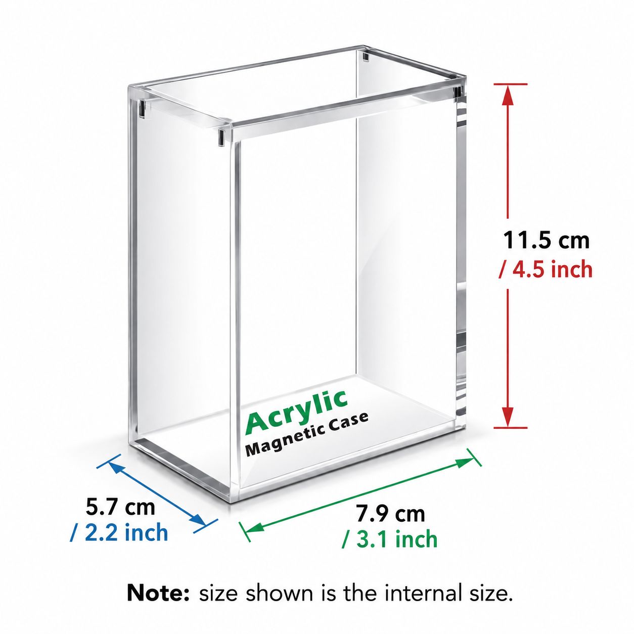 Acrylic Case with Magnetic Lid (