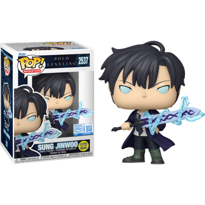 Pre-Order: Solo Leveling - Sung Jinwoo with Sword Glow-in-the-Dark Pop! Vinyl Figure