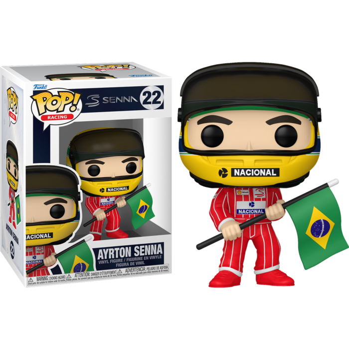Pre-Order: F1: Formula 1 - Ayrton Senna with Brazilian Flag Pop! Vinyl Figure