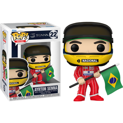 Pre-Order: F1: Formula 1 - Ayrton Senna with Brazilian Flag Pop! Vinyl Figure