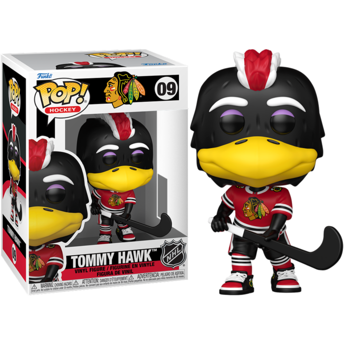Pre-Order: NHL Hockey: Mascots - Tommy Hawk Chicago Blackhawks Pop! Vinyl Figure