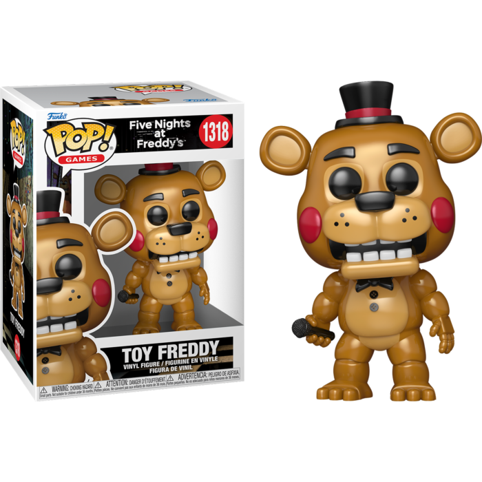 Pre-Order: Five Nights at Freddy's - Toy Freddy with Microphone Pop! Vinyl Figure