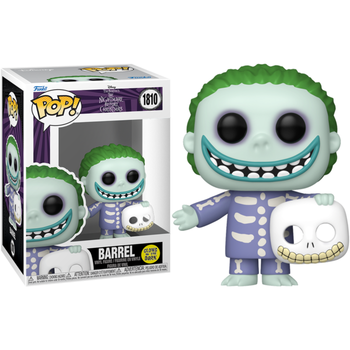 Pre-Order: The Nightmare Before Christmas - Barrel Glow-in-the-Dark Pop! Vinyl Figure