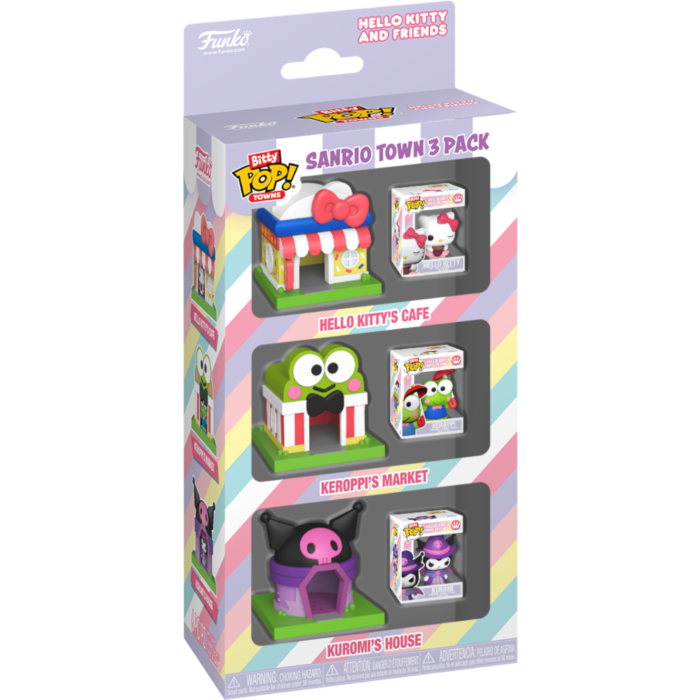 Pre-Order: Hello Kitty and Friends - Sanrio Town Bitty Pop! Town Vinyl Figure 3-Pack