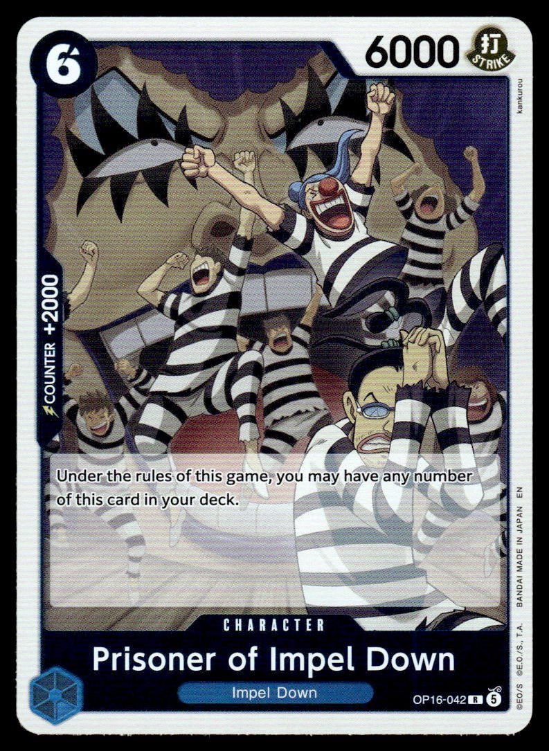 Prisoner of Impel Down Foil R The Time of Battle OP16-042 NM