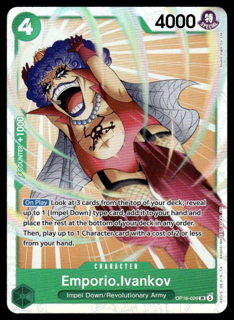 Emporio.Ivankov (026) Foil SR The Time of Battle OP16-026 NM