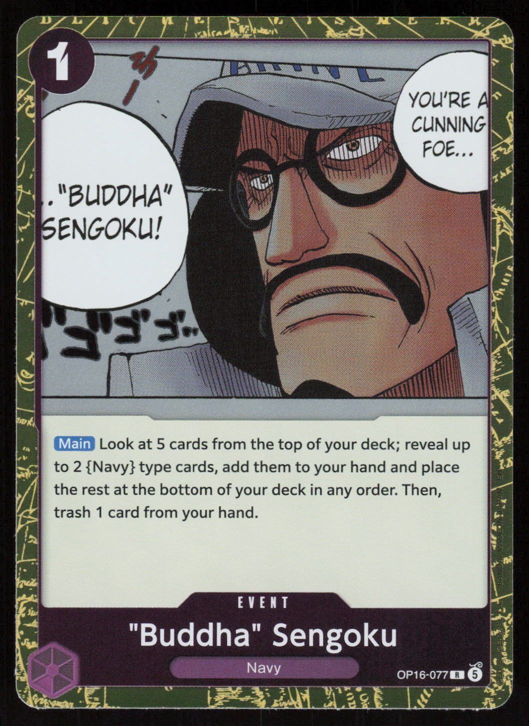 "Buddha" Sengoku Foil R The Time.1 of Battle OP16-077 NM