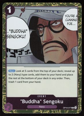 "Buddha" Sengoku Foil R The Time.1 of Battle OP16-077 NM