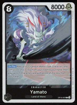 Yamato (097) Foil R The Time of Battle OP16-097 NM