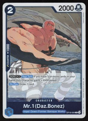 Mr.1(Daz.Bonez) Foil R The Time of Battle OP16-054 NM