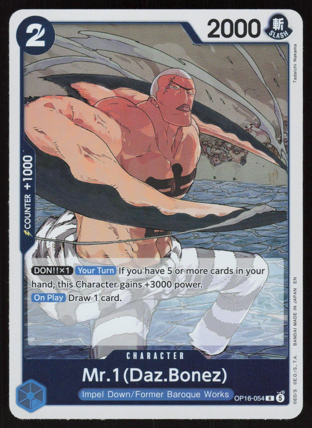 Mr.1(Daz.Bonez) Foil R The Time of Battle OP16-054 NM