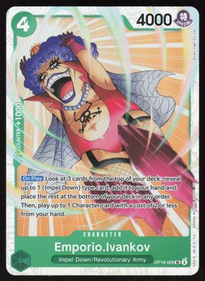 Emporio.Ivankov (026) Foil SR The Time of Battle OP16-026 NM