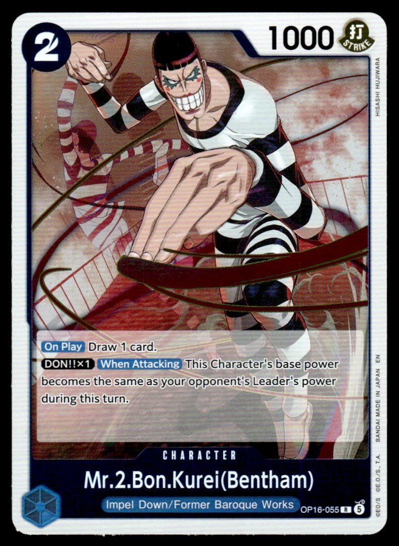 Mr.2.Bon.Kurei(Bentham) (055) Foil R The Time of Battle OP16-055 NM