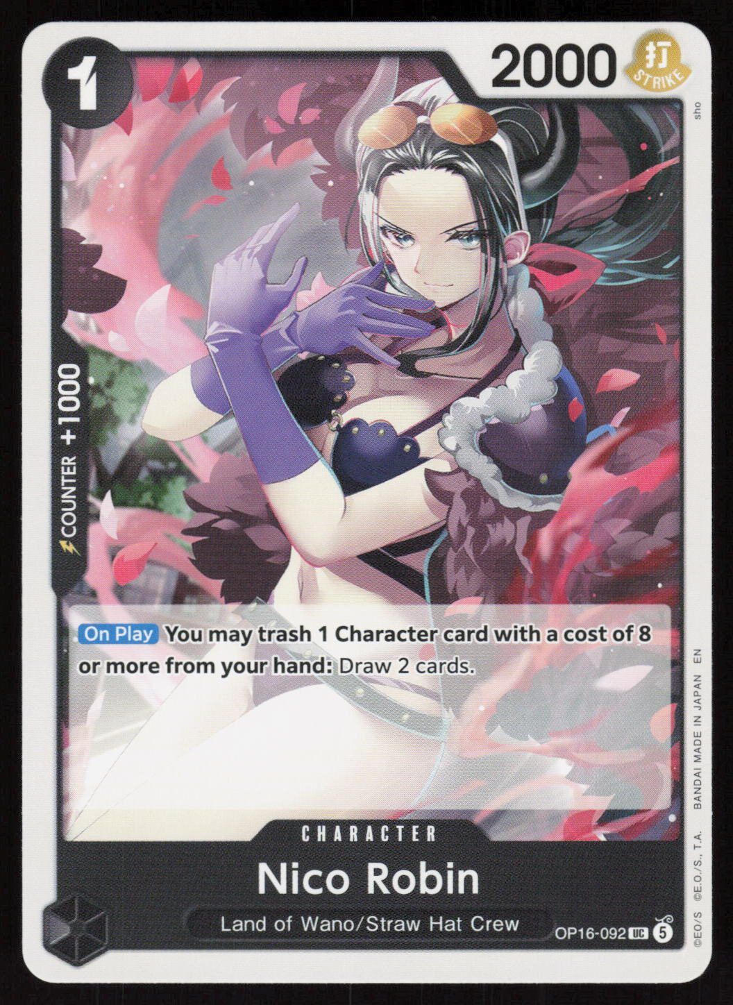Nico Robin UC The Time of Battle OP16-092 NM