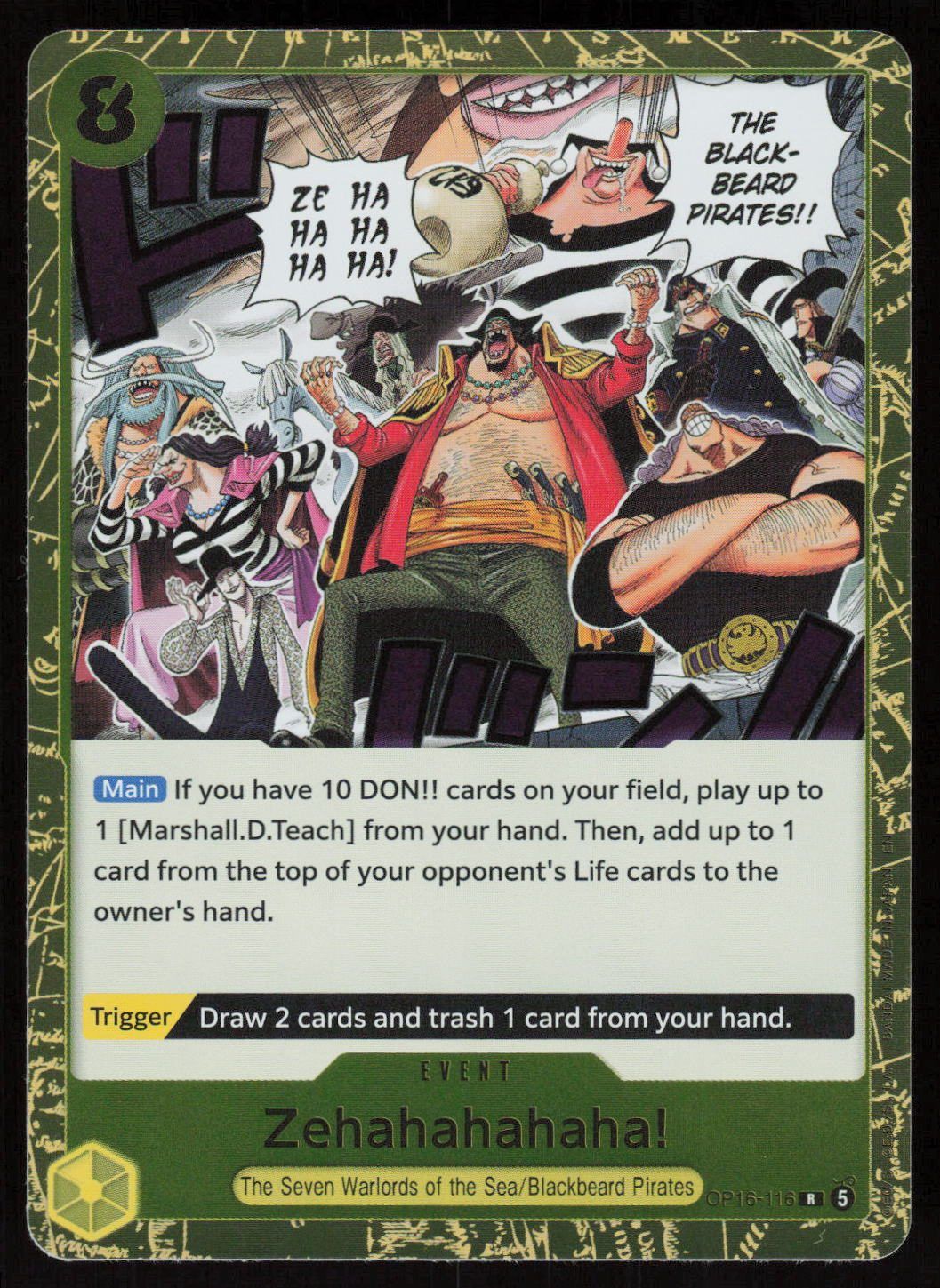 Zehahahahaha! Foil R The Time of Battle OP16-116 NM