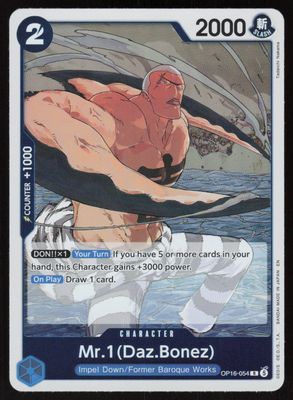 Mr.1(Daz.Bonez) Foil R The Time of Battle OP16-054 NM