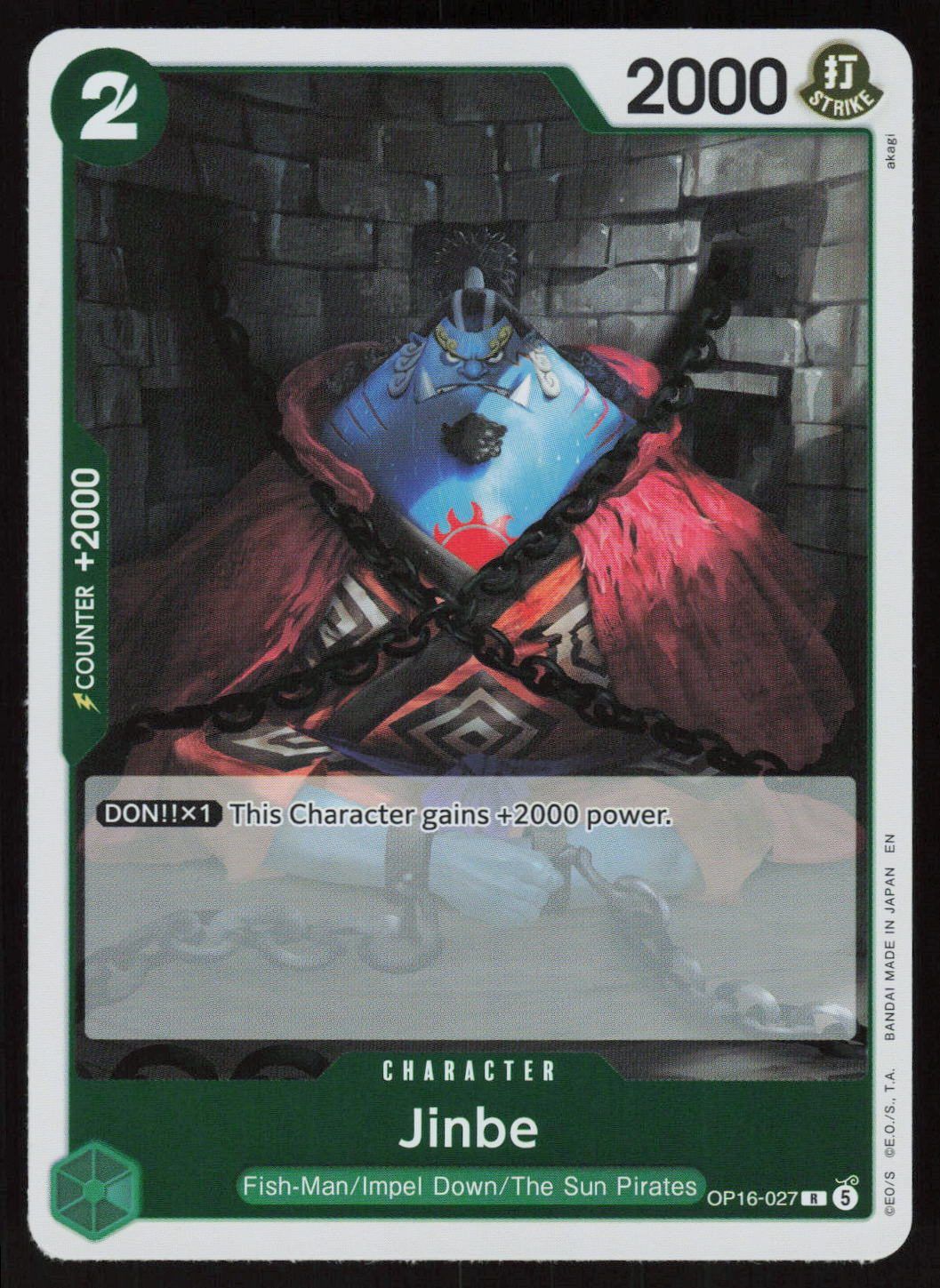 Jinbe (027) Foil R The Time of Battle OP16-027 NM
