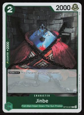 Jinbe (027) Foil R The Time of Battle OP16-027 NM