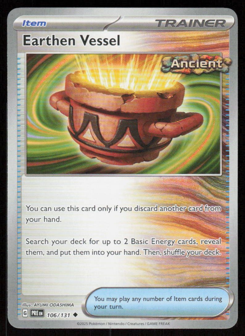 Earthen Vessel Uncommon SV: Prismatic Evolutions 106/131 NM