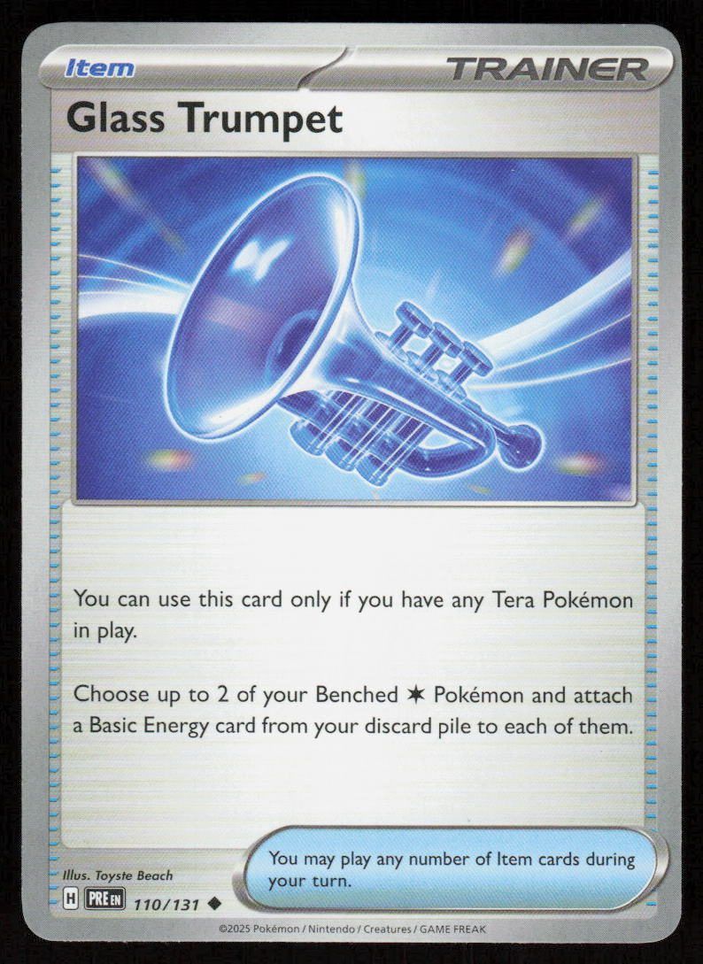 Glass Trumpet Uncommon SV: Prismatic Evolutions 110/131 NM