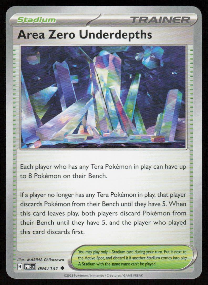 Area Zero Underdepths Uncommon SV: Prismatic Evolutions 094/131 NM
